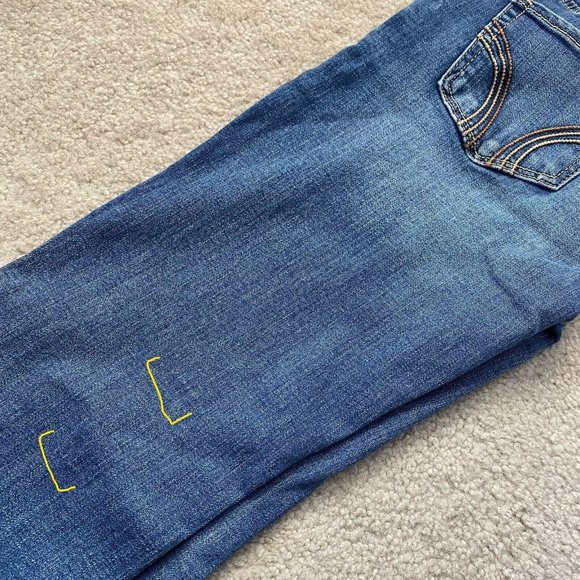 Hollister Juniors 1S / 1 Short Denim Jeans Actual W 25.5 x I 29 1/4 Short Inseam - Picture 10 of 12